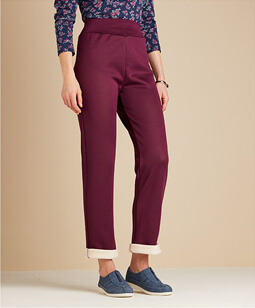 Ladies Thermal Lined Pull On Jersey Trousers - LT271